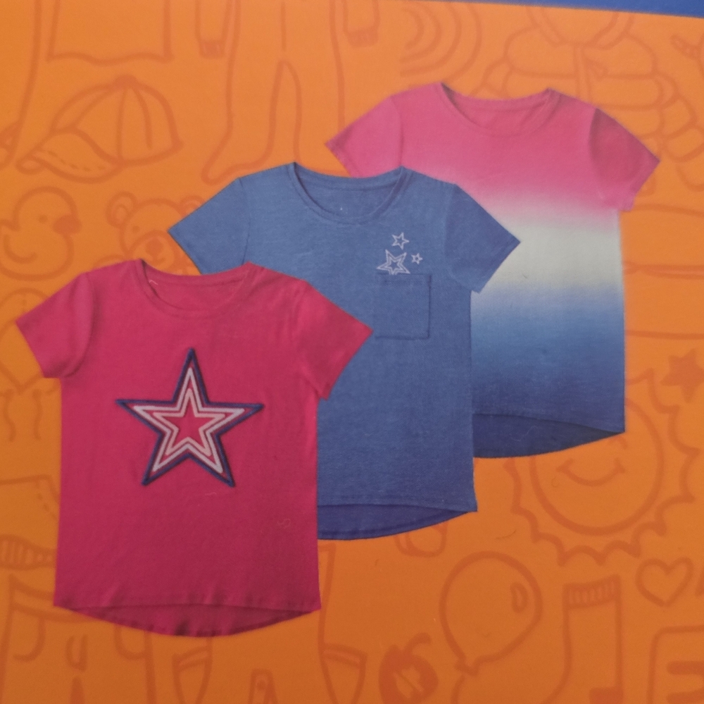 Three Pack Bundle Cotton Modal Tees Short Sleeve Lot
